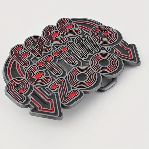 New Men's Free petting zoo funny belt buckle - Picture 3 of 4